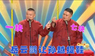 岳云鹏春晚相声2021 岳云鹏春晚相声2021